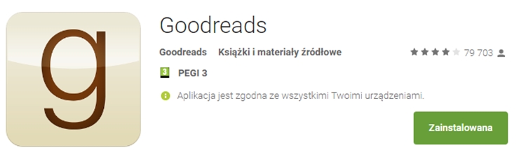 aplikacja goodreads
